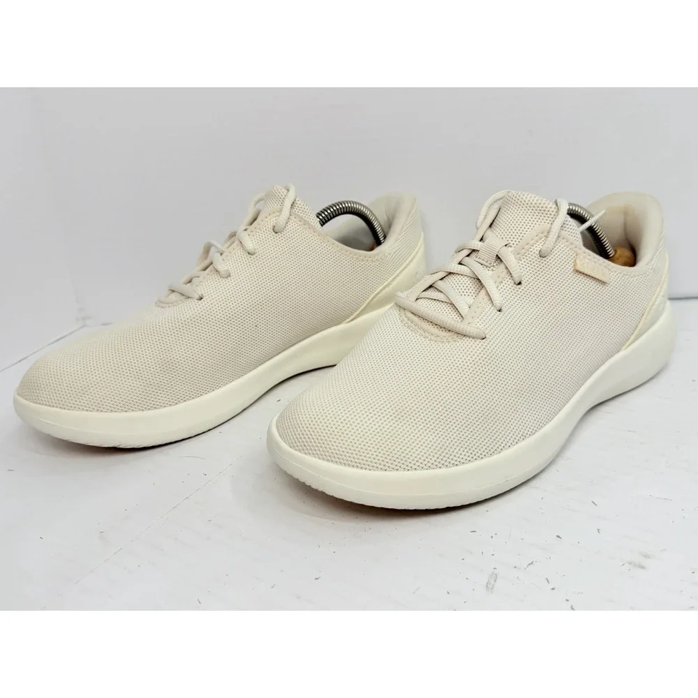 Kizik Madrid Eco Knit Hands Free Sneakers Men's 9 Women's 10.5 Cream